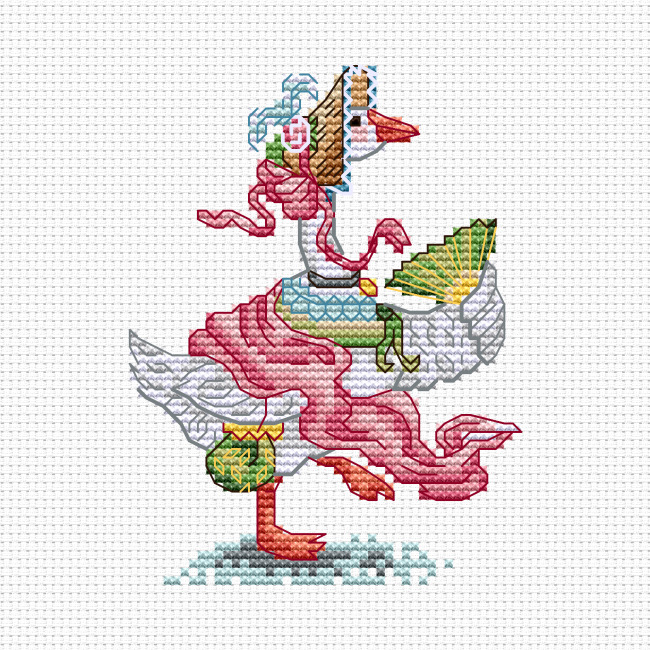 Набор для вышивания крестиком на канве «Мисс гусыня»